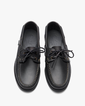 Paraboot Barth Boat Shoes M Black Leather