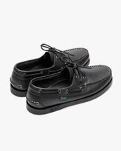 Paraboot Barth Boat Shoes M Black Leather