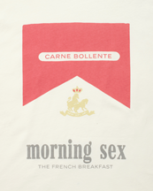 Carne Bollente Breakfast In Bed T-Shirt Off White