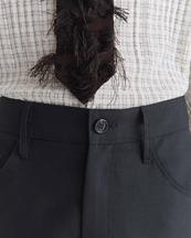 Séfr Gino Trouser Fine Black Wool