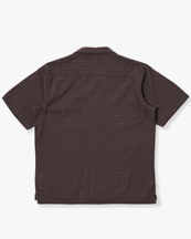 Universal Works Deck Short Sleeve Shirt Brown