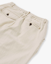 Universal Works Pleated Track Pant Cotton Linen Ecru