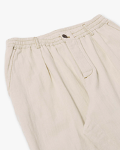 Universal Works Pleated Track Pant Cotton Linen Ecru