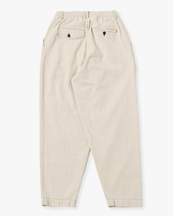 Universal Works Pleated Track Pant Cotton Linen Ecru
