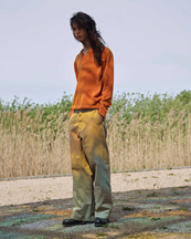 Sunflower Wide Twist Chino Khaki