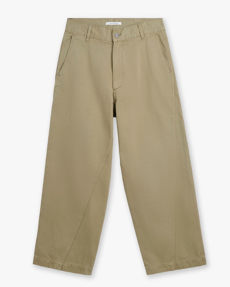 Sunflower Wide Twist Chino Khaki