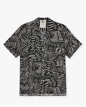 OAS Tar Lorenzo Viscose Shirt Black