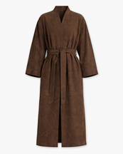 ONE and OTHER Hera Leather Coat Walnut