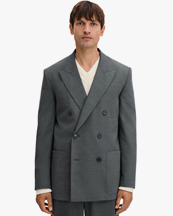 Filippa K Michael Pinstripe Blazer Mid Grey