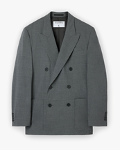 Filippa K Michael Pinstripe Blazer Mid Grey