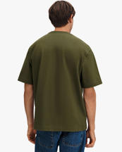 Filippa K Heavy Crewneck Tee Midnight Green