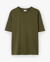 Filippa K Heavy Crewneck Tee Midnight Green