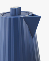 Alessi Electric Kettle Plissé 100 Cl Blue