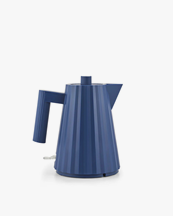 Alessi Electric Kettle Plissé 100 Cl Blue
