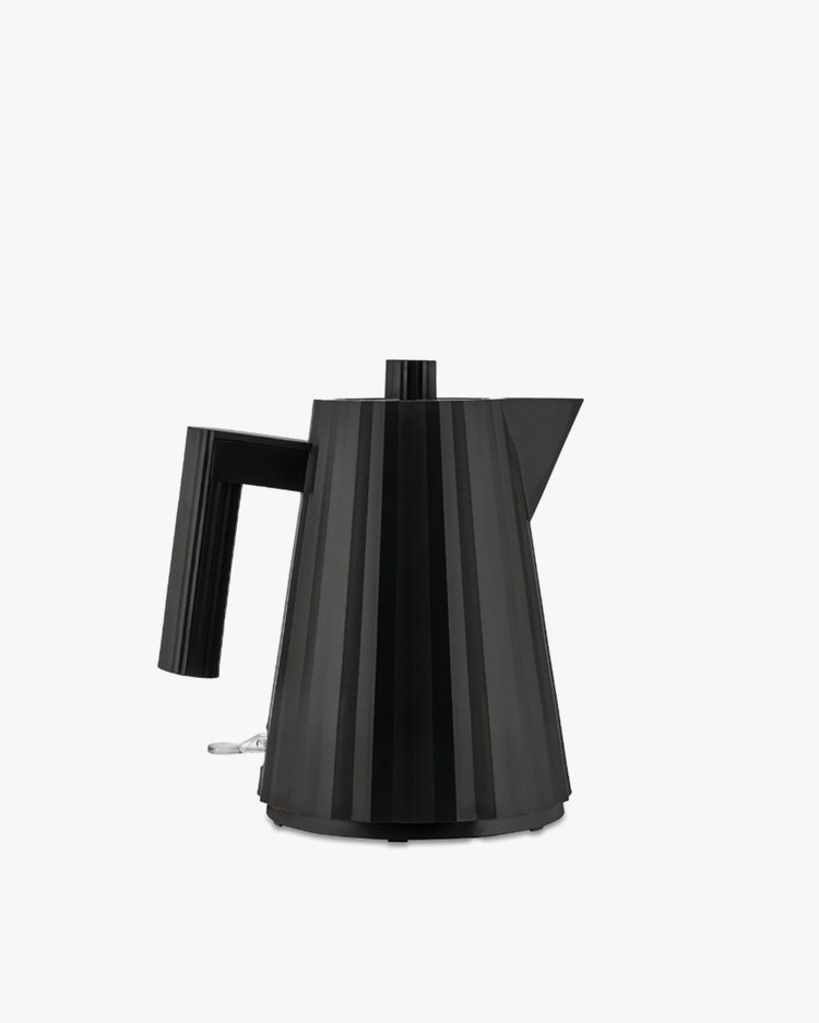 Alessi Electric Kettle 100Cl Plissé Black