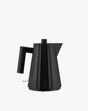 Alessi Electric Kettle 100Cl Plissé Black
