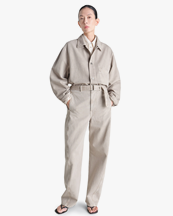 LEMAIRE Twisted Belted Pants Moonstone