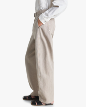 LEMAIRE Twisted Belted Pants Moonstone