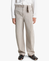 LEMAIRE Twisted Belted Pants Moonstone