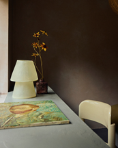 HK Living Glassfiber Table Lamp Off White