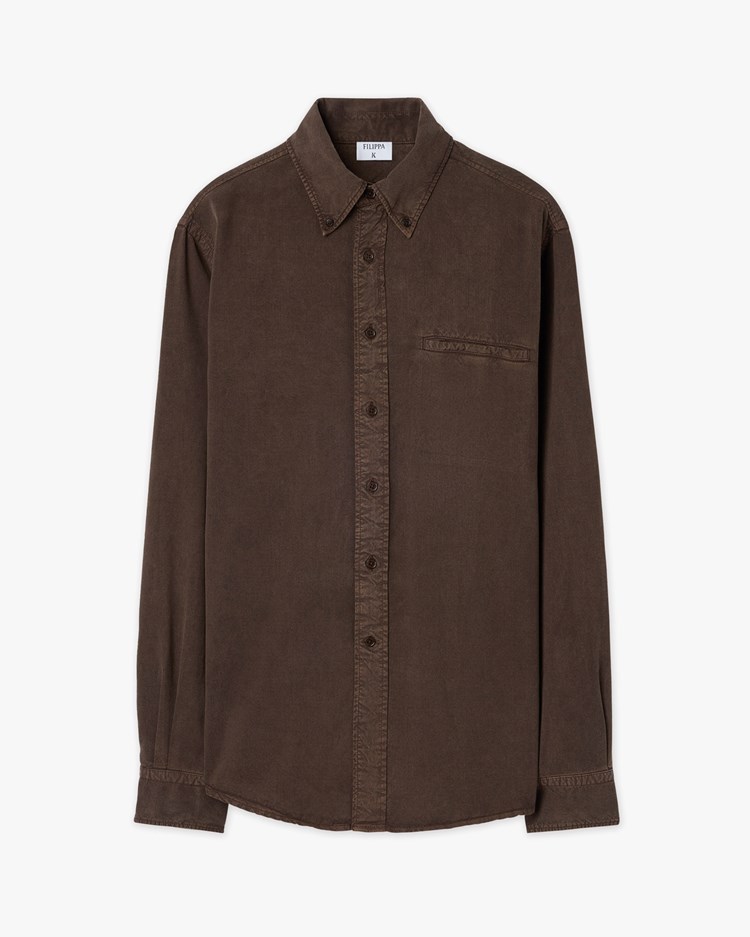 Filippa K Zack Shirt Dark Chocolate