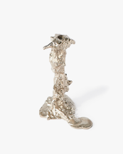 Polspotten Drip Candle Holder L Silver