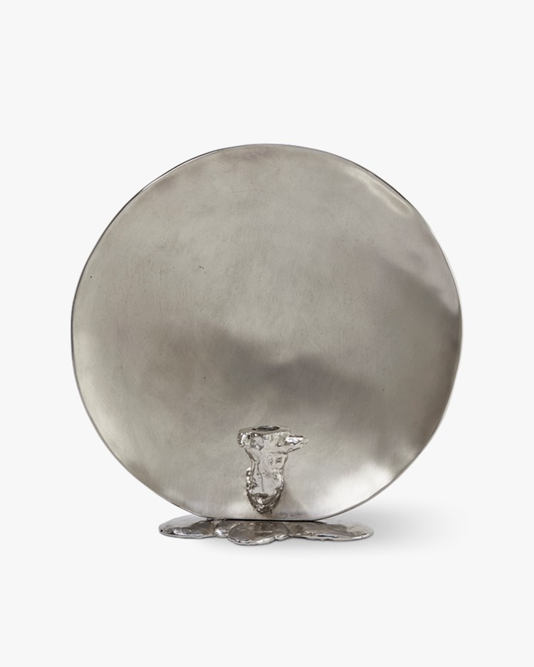 Polspotten Spherical Drip Candle Holder Silver
