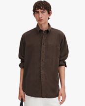 Filippa K Zack Shirt Dark Chocolate