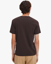 Filippa K Stretch Cotton Tee Dark Chocolate
