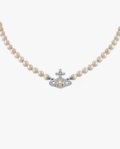 Vivienne Westwood Olympia Pearl Necklace Platinumcreamorse Pearl