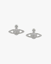 Vivienne Westwood Mini Bas Relief Earrings Platinumcrystal
