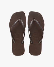 Havaianas Slim Square Flip Flops W Dark Brown