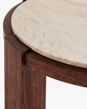 Dusty Deco Dean Coffee Table Travertinewalnut