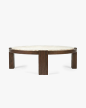 Dusty Deco Dean Coffee Table Travertinewalnut