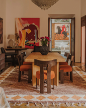 Dusty Deco Wildcat Rug Burnt Brown