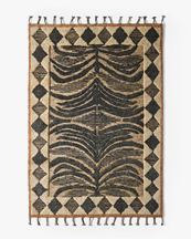Dusty Deco Wildcat Rug Ash Black