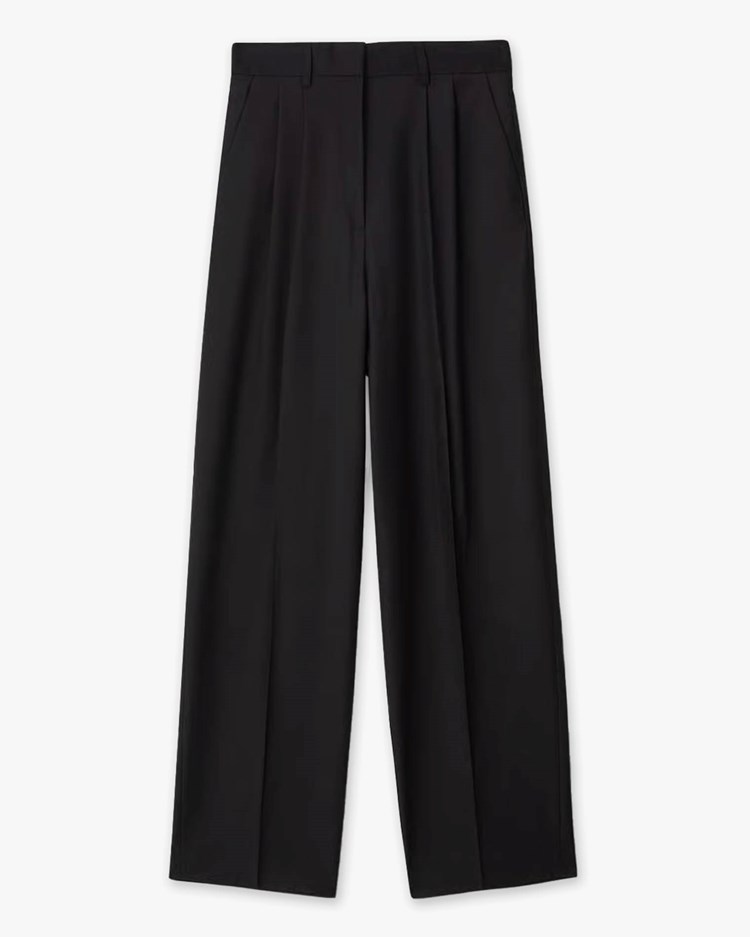 House of Dagmar Wide Suit Trousers Black