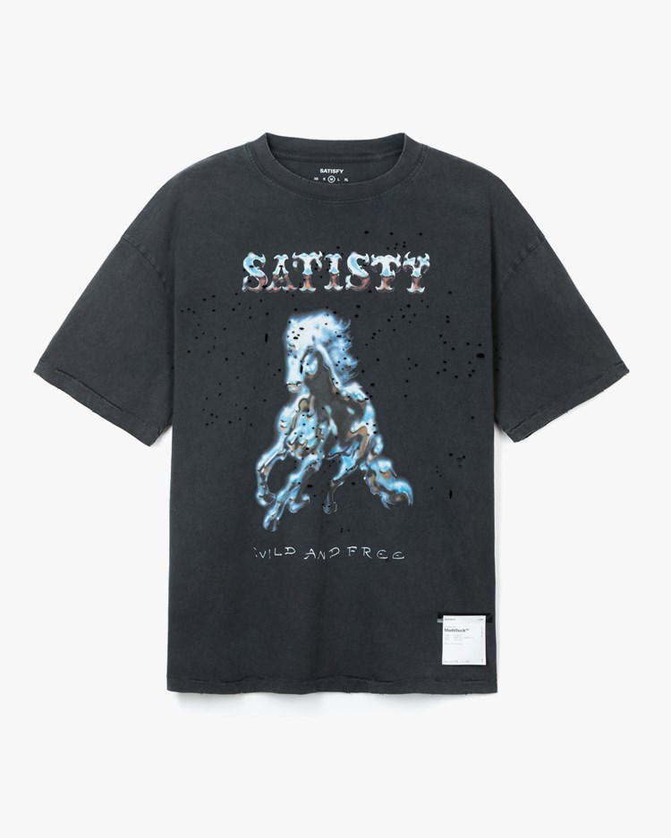 Satisfy MothTech T-Shirt Aged Black