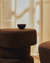 Ferm Living Koyo Bowls Set Of 2 Dark Brown/Buff
