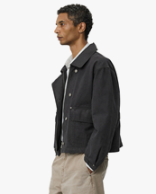 Mfpen Courier Jacket Washed Grey Canvas