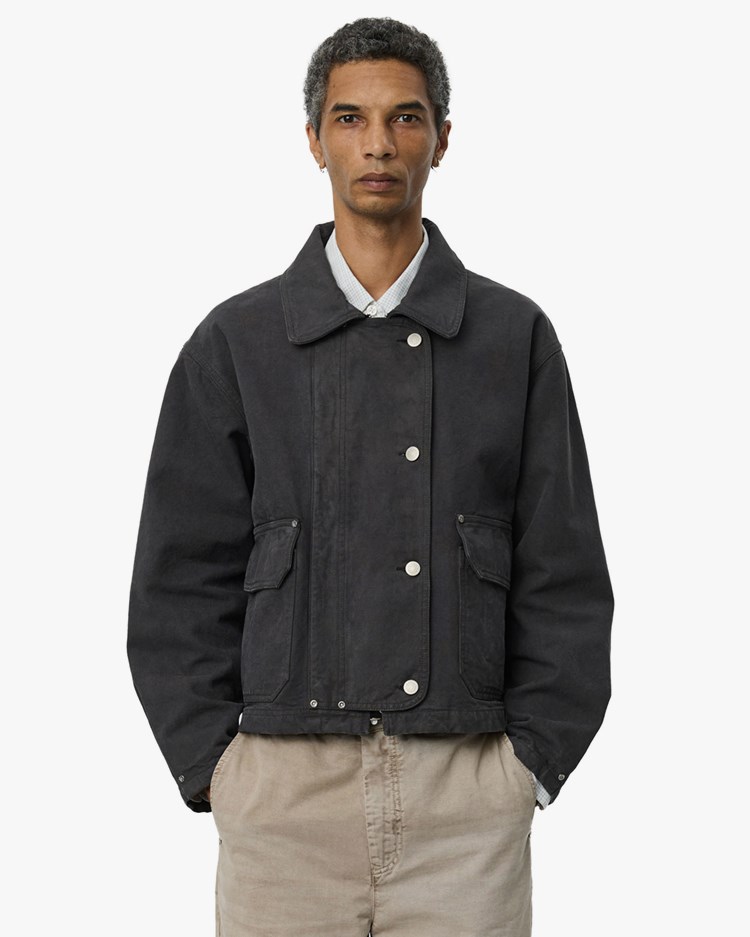 Mfpen Courier Jacket Washed Grey Canvas
