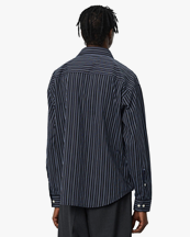 Mfpen Exact Shirt Black Office Stripe