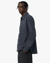 Mfpen Exact Shirt Black Office Stripe
