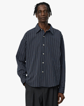 Mfpen Exact Shirt Black Office Stripe