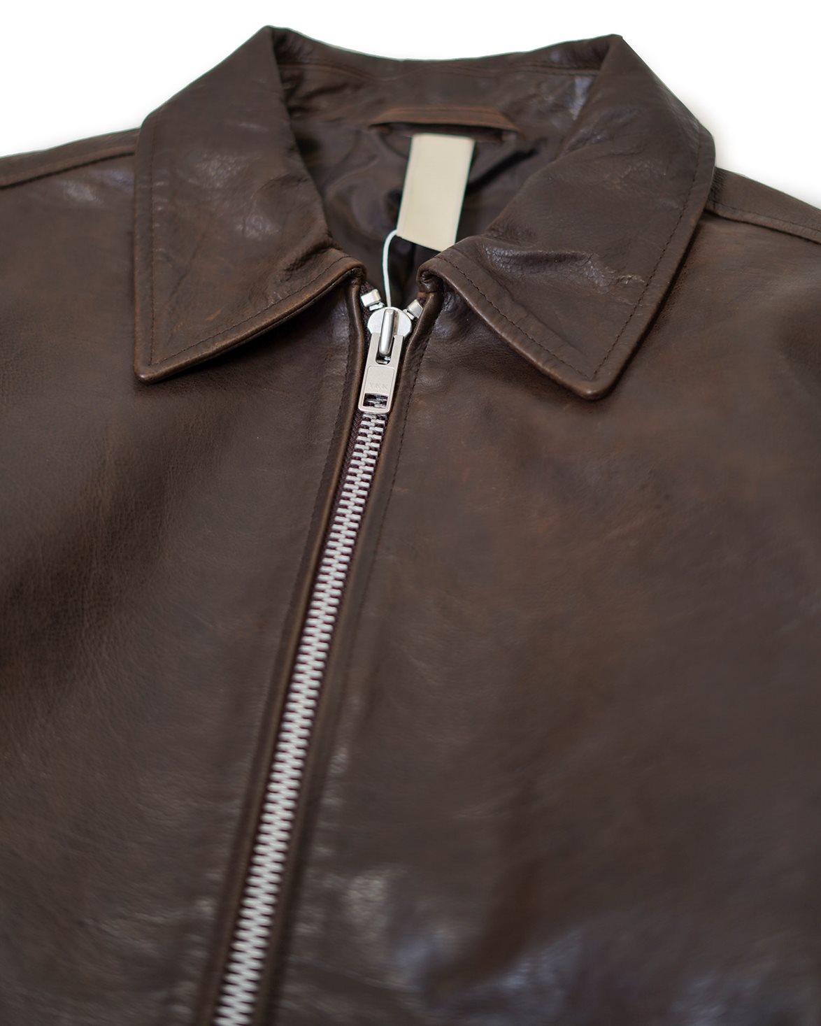 Sunflower Short Leather Jacket Brown - Vallgatan 12