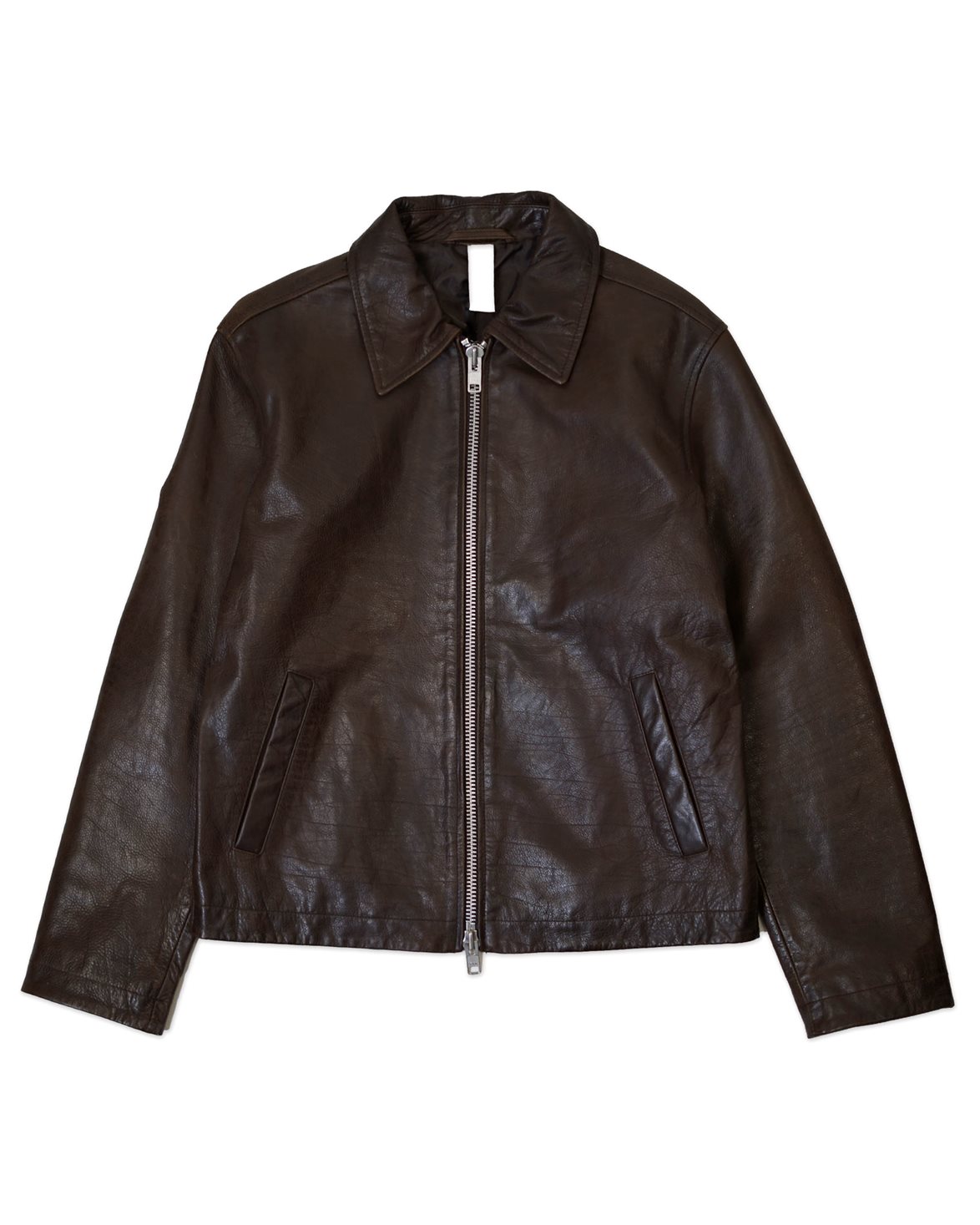 Brown Sunflower Short Jacket SUNFLOWER Short Leather Jacket Sunflower