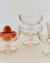 Hay Glass Dessert Bowl Clear