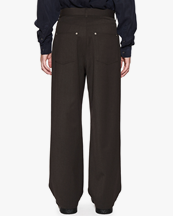 HOPE Stellar Trousers Brown Melange Twill