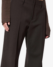 Hope Aspect Trousers Brown Melange Twill