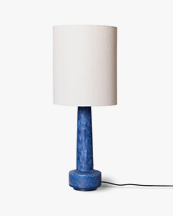 HK Living Retro Stoneware Lamp Blue